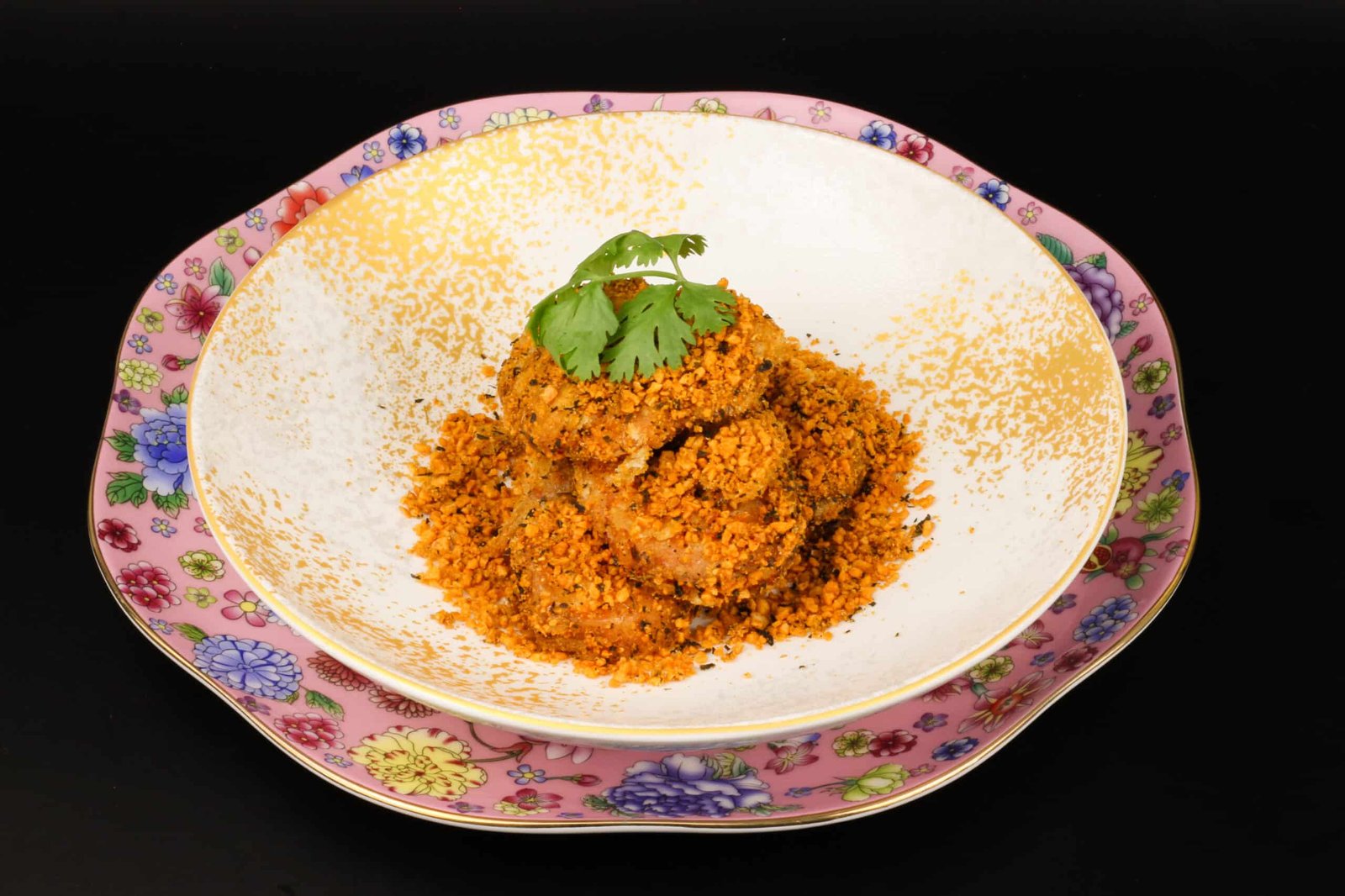 殻付き海老の黄金炒め＆ スパイスガーリック揚げ