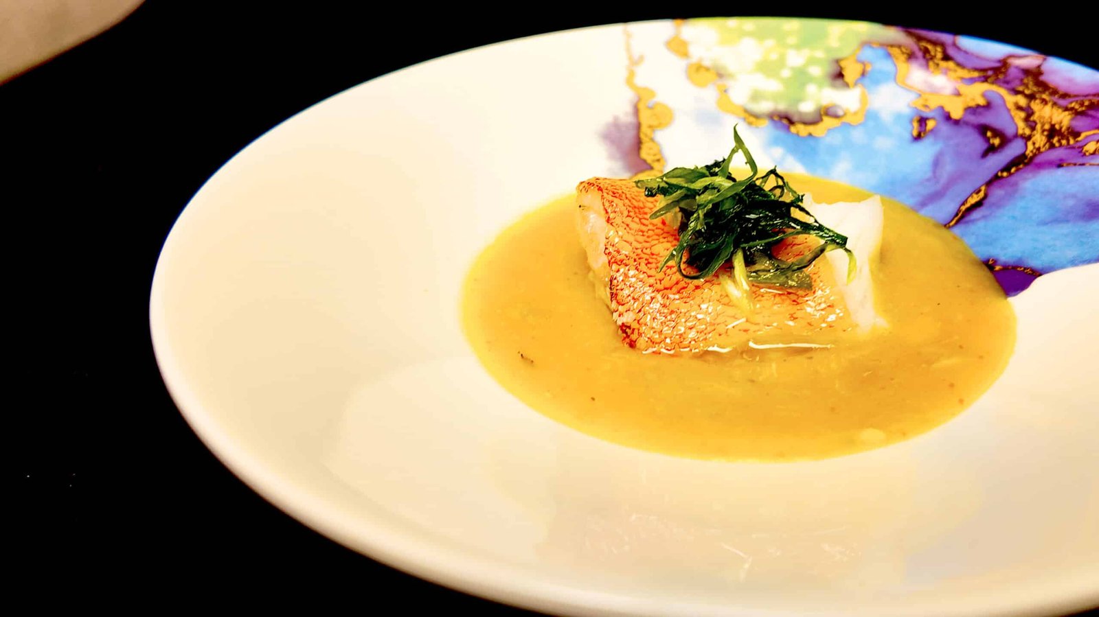 鱈の白子春巻き唐墨添え