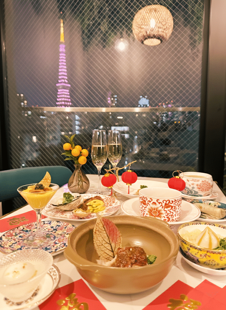 An article featuring the Chinese New Year special course menu